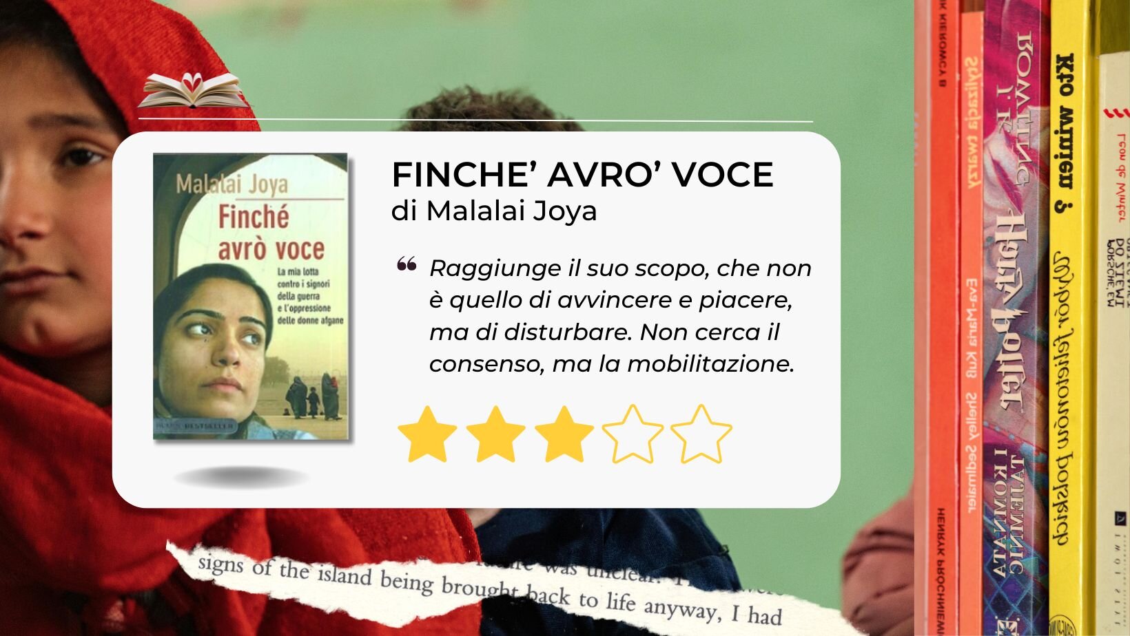 Finché avrò voce: la mia lotta contro i signori della guerra e l'oppressione delle donne afgane di Malalai Joya Finché avrò voce: la mia lotta contro i signori della guerra e l'oppressione delle donne afgane di Malalai Joya