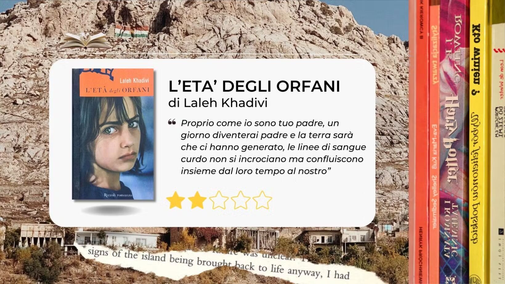 Con L'età degli orfani, Laleh Khadivi da voce a chi non ce l'ha e racconta del popolo curdo Con L'età degli orfani, Laleh Khadivi da voce a chi non ce l'ha e racconta del popolo curdo