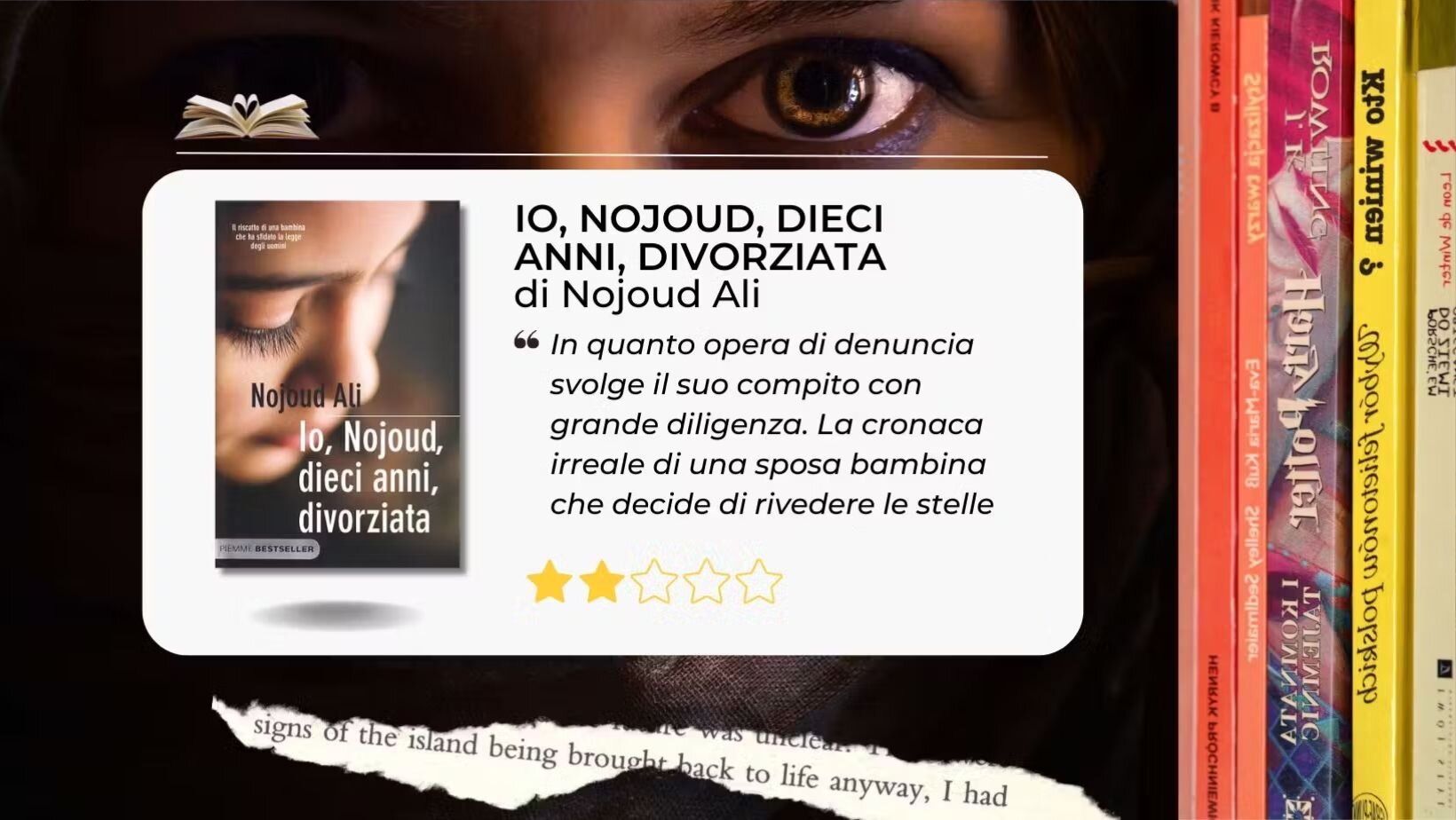 La sposa bambina yemenita si racconta in “Io, Nojoud, dieci anni, divorziata” di Nojoud Ali La sposa bambina yemenita si racconta in “Io, Nojoud, dieci anni, divorziata” di Nojoud Ali