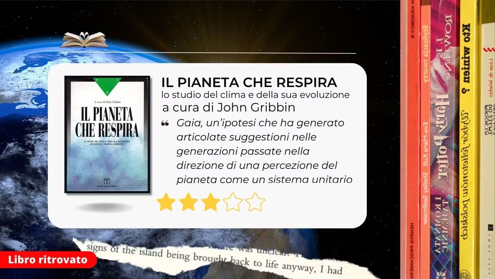 Il pianeta che respira: lo studio del clima e della sua evoluzione curato da John Gribbin. Riscoperto! Il pianeta che respira: lo studio del clima e della sua evoluzione curato da John Gribbin. Riscoperto!