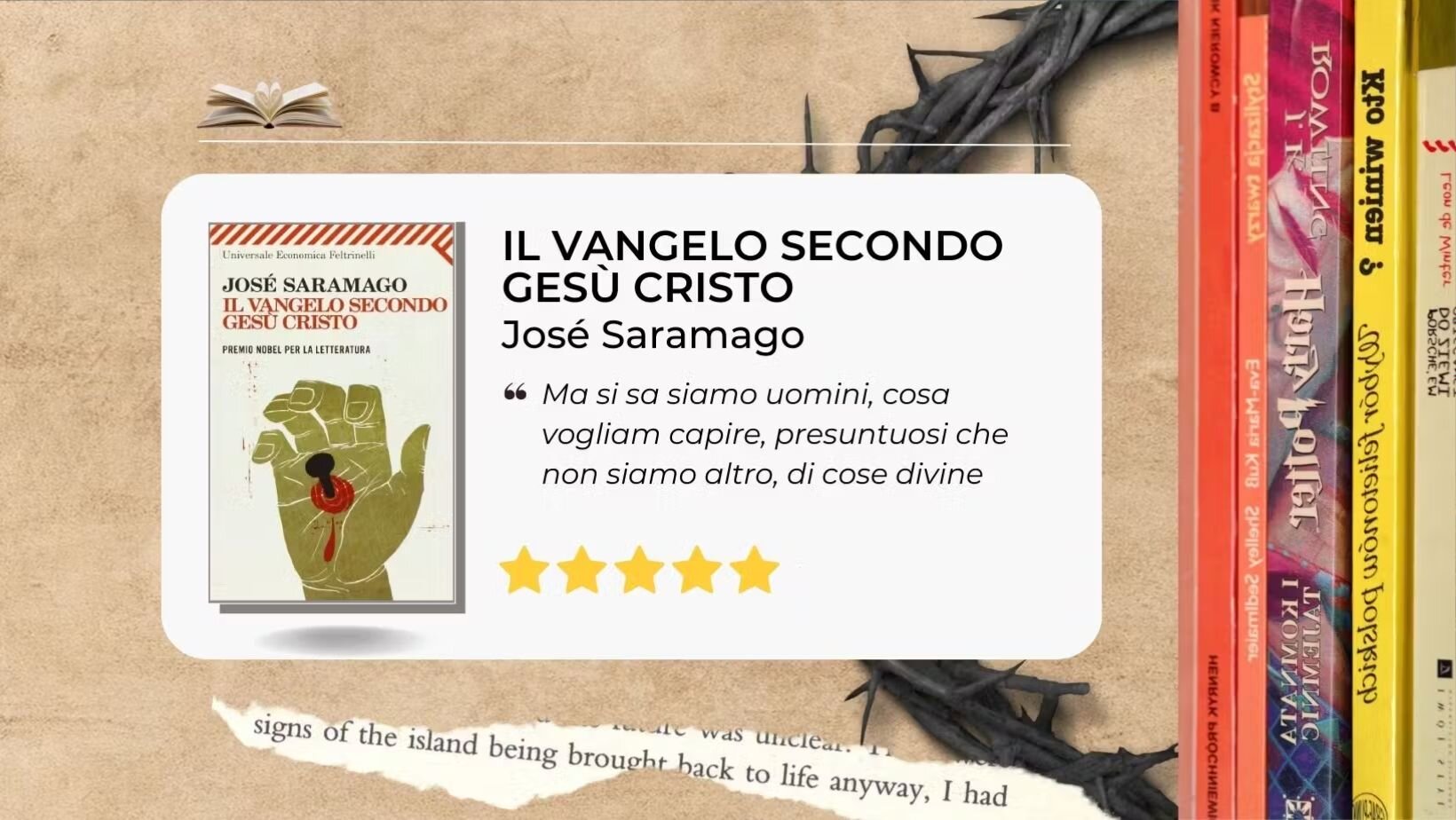 Il vangelo secondo Gesù Cristo di José Saramago. Il vangelo secondo Gesù Cristo di José Saramago.