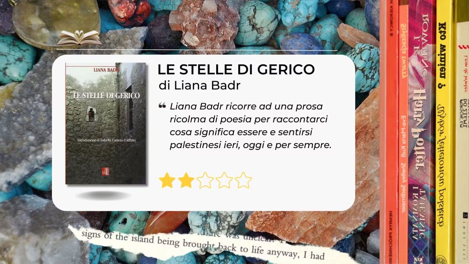 Guardiamo in alto "Le stelle di Gerico" con i ricordi, la nostalgia, la speranza di Liana Badr Guardiamo in alto "Le stelle di Gerico" con i ricordi, la nostalgia, la speranza di Liana Badr