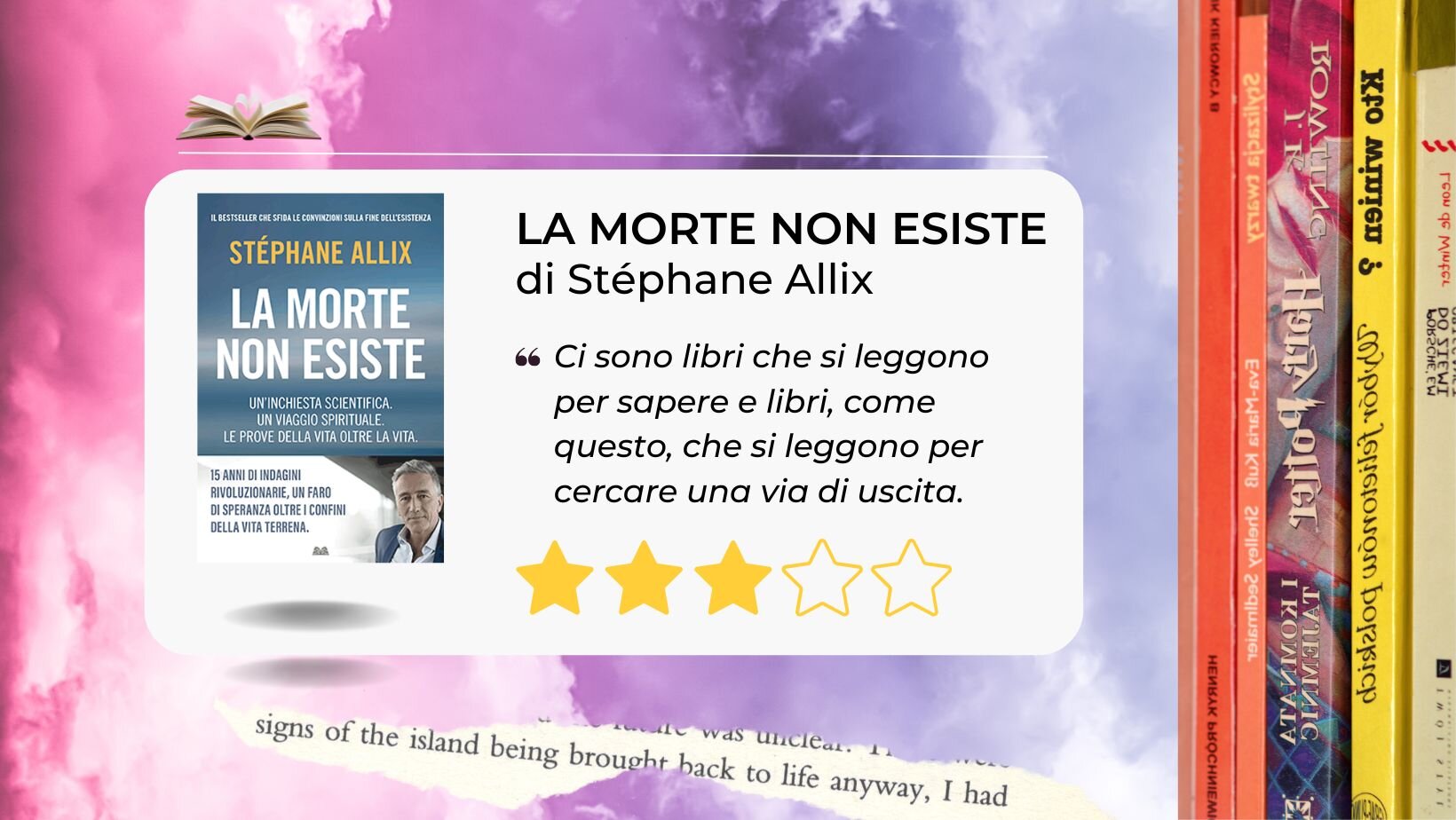 La morte non esiste. Con Stéphane Allix l'orizzonte dell'immortalità espande la coscienza La morte non esiste. Con Stéphane Allix l'orizzonte dell'immortalità espande la coscienza