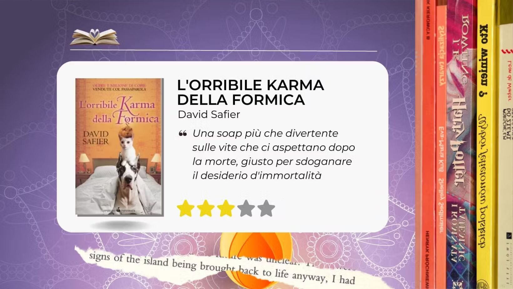 L'orribile karma della formica di David Safier. Una divertente visione della vita dopo la morte L'orribile karma della formica di David Safier. Una divertente visione della vita dopo la morte