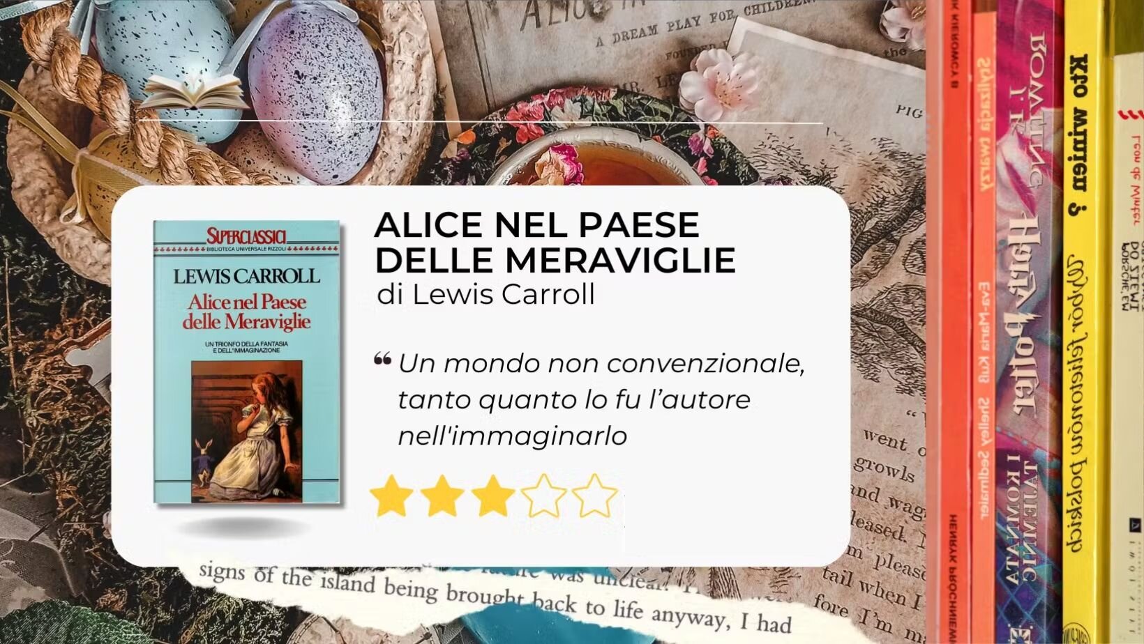 Alice nel paese delle meraviglie: il sogno strampalato e eterno firmato Lewis Carroll. Alice nel paese delle meraviglie: il sogno strampalato e eterno firmato Lewis Carroll.