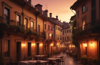 firefly_genera foto del quartiere di trastevere 181349