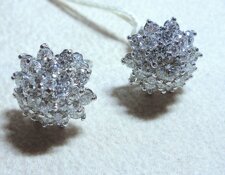 Orecchini in oro bianco 18Kt con diamanti G color