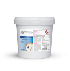 Insetticida in granuli per il controllo delle larve di mosche e zanzare