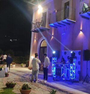 facciata della villa