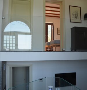 Vista dal soggiorno delle camere da letto