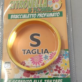 Bracciale antizanzare (disponibile in 2 versioni ) disponibile in versione s / l