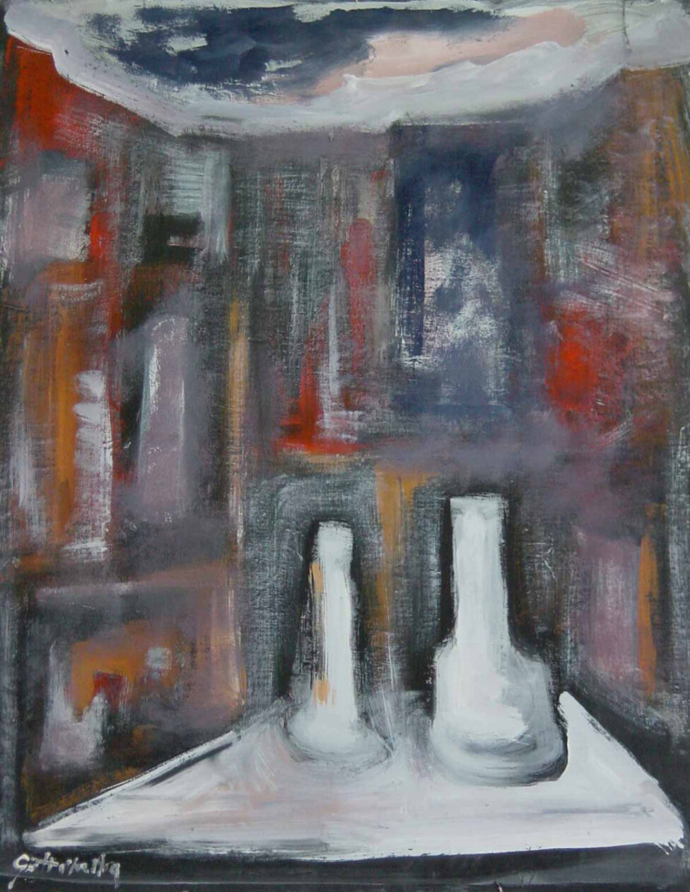 White vases and color - 1990