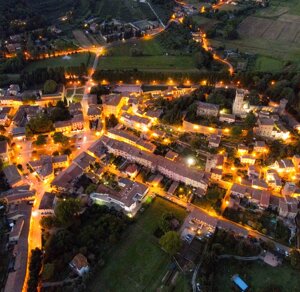 Vicopisano all'imbrunire