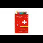 set-metallo-12-matite-da-disegno-colorate-caran-dache-swiss-color