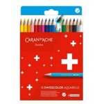 set-18-matite-da-disegno-acquerellabili-swiss-color-caran-dache-in-cartone