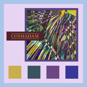 “... alziamo i toni... solo quelli freddi?” Foulard in Twill Seta 90cm/90cm