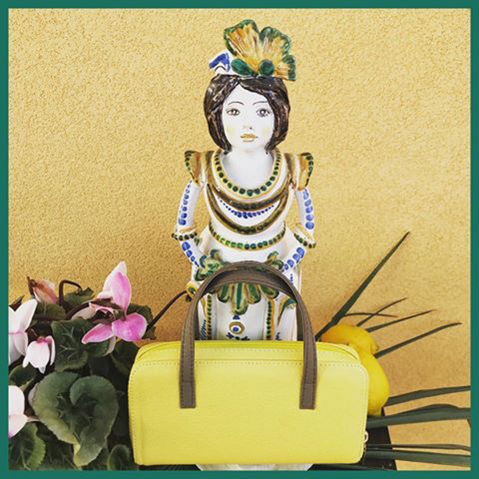 Wallet multitasking Meadow&TaupeGray 21cm/12cm con manici