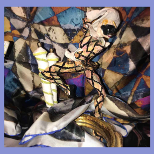 “... danza che ti passa...” Foulard in Twill Seta 90cm/90cm