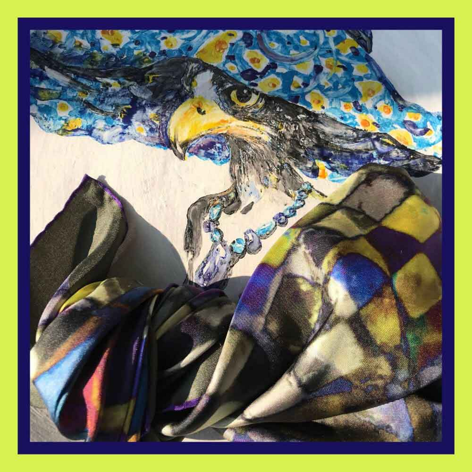 Foulard in Twill Seta 90cm/90cm