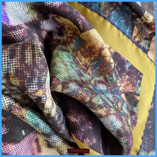#foulard in #TwillSeta #MadeInItaly “… inspiegabilmente la confusione mette in ordine le mie idee…”