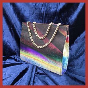 “... aspettando le prime luci del nuovo anno...” Pochette elegante in Twill Seta in formato 20cm/17cm