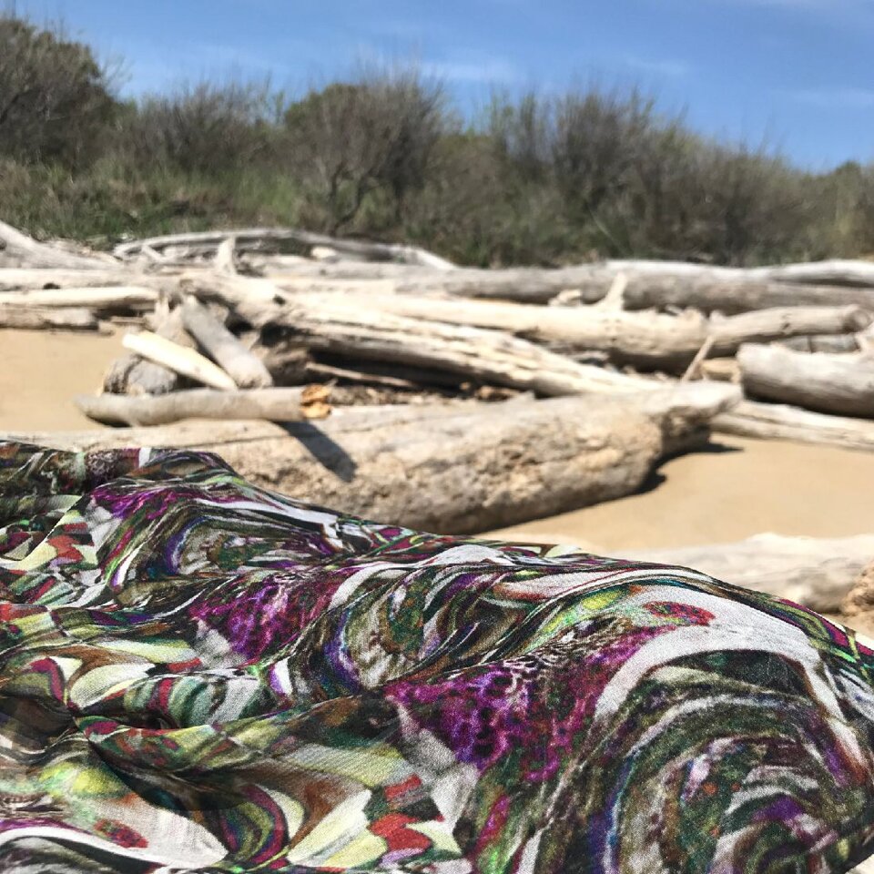 Stola in georgette 70cm/180cm