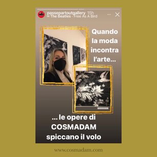 “MIMESIS” Quadri in seta. Un grazie speciale a Elena Ferrari.