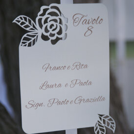 Particolare del Tableau de Mariage Tema 'La Rosa intagliata'