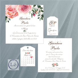 Partecipazione Acquerello Stile romantico