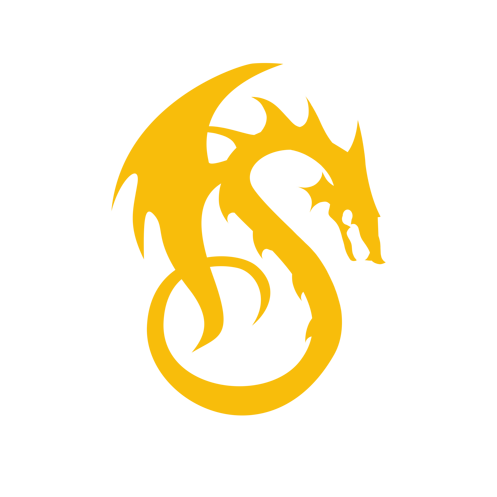 Drago giallo stlizzato Drago giallo stlizzato