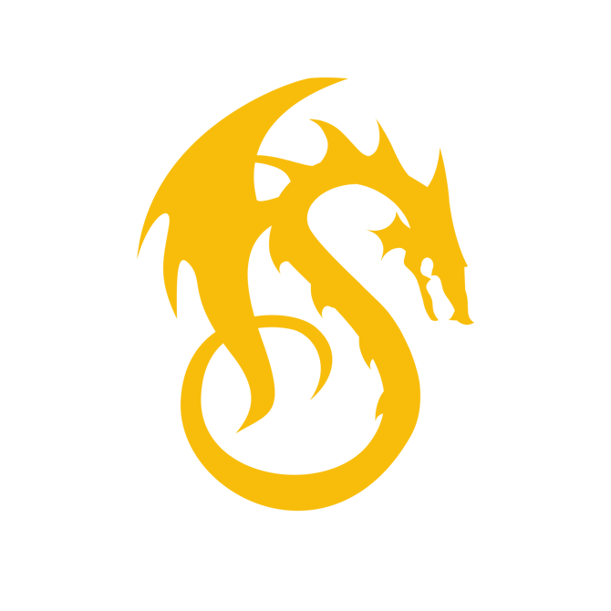 Drago giallo stlizzato Drago giallo stlizzato