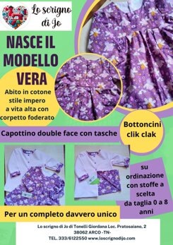 modello vera abito e cappottino personalizzato