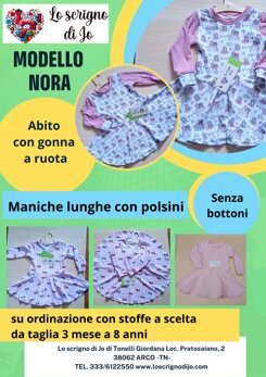 nora abito con gonna a ruota
