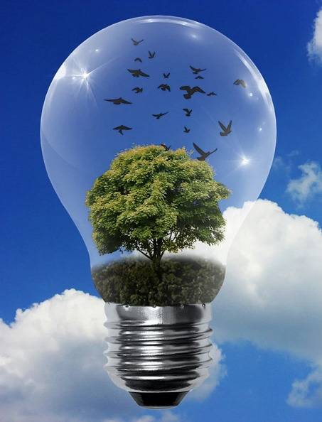 lampadina verde