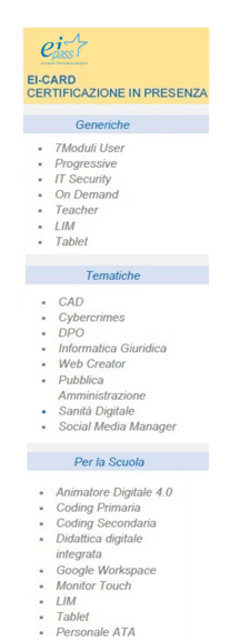 elenco personalizzato elenco personalizzato