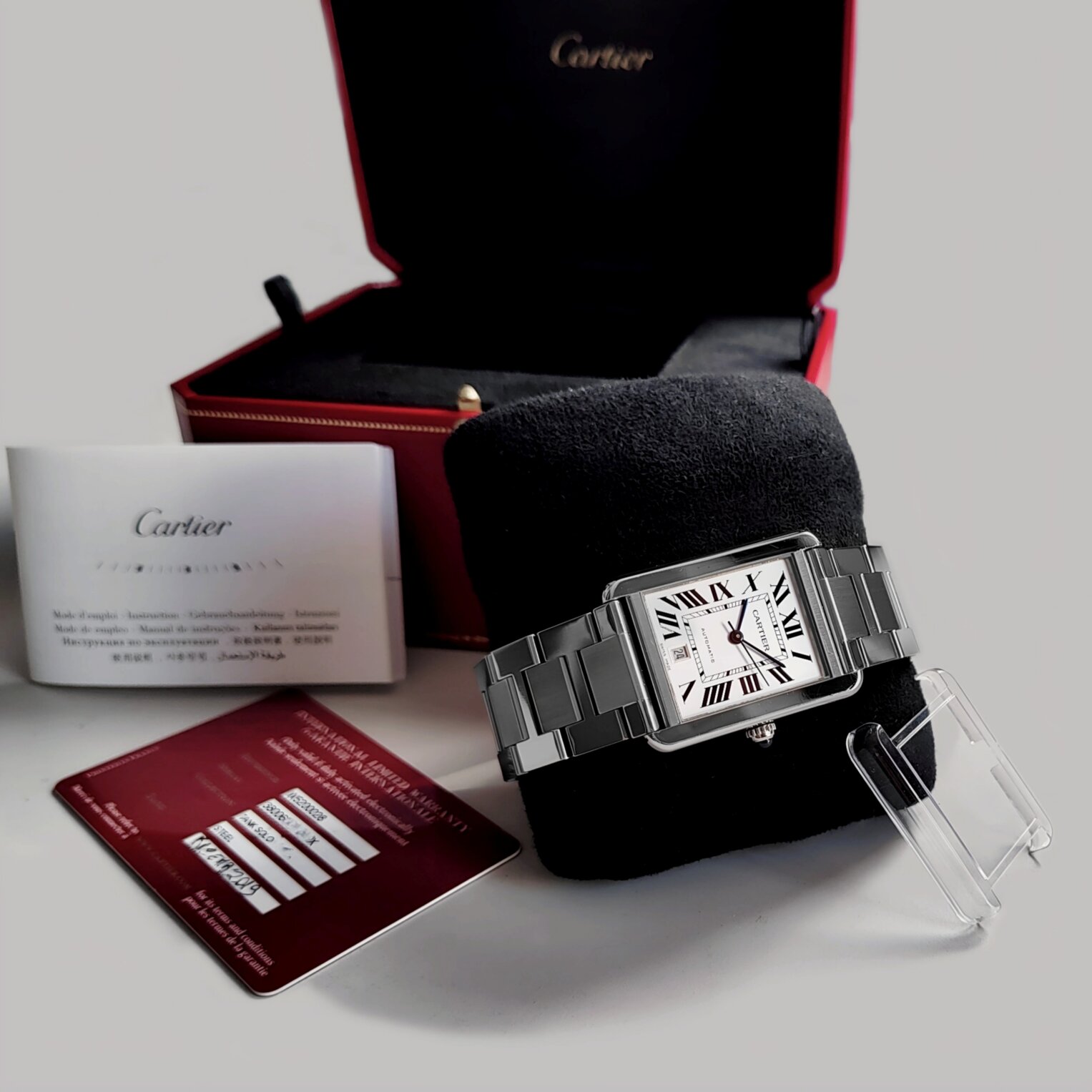 cartier tank solo xl full-set cartier tank solo xl full-set