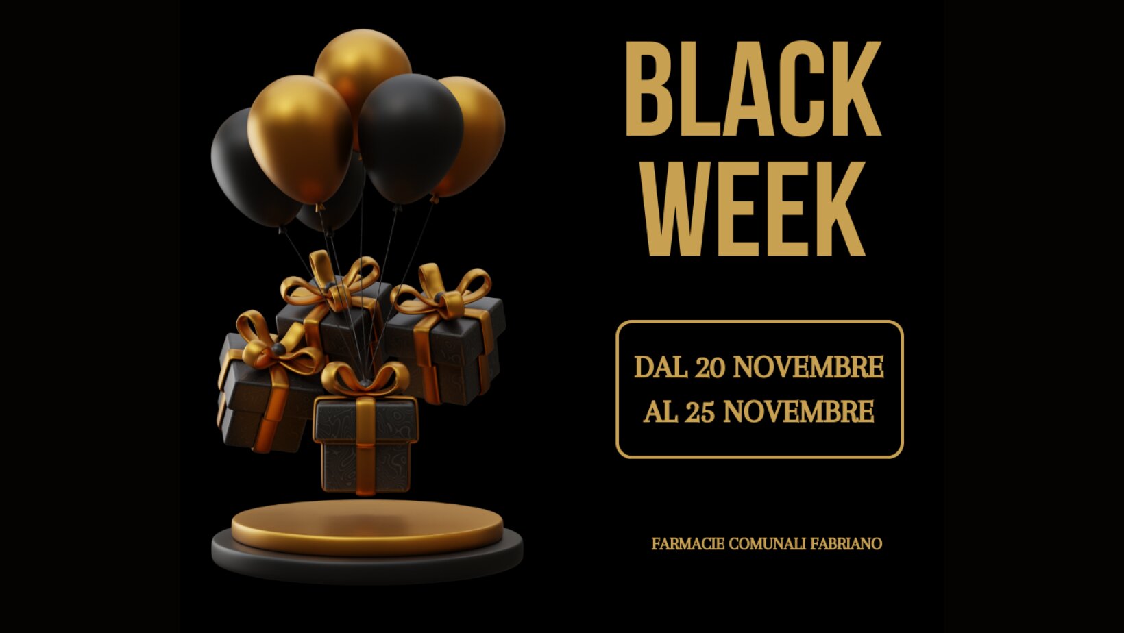 black week nelle farmacie comunali!