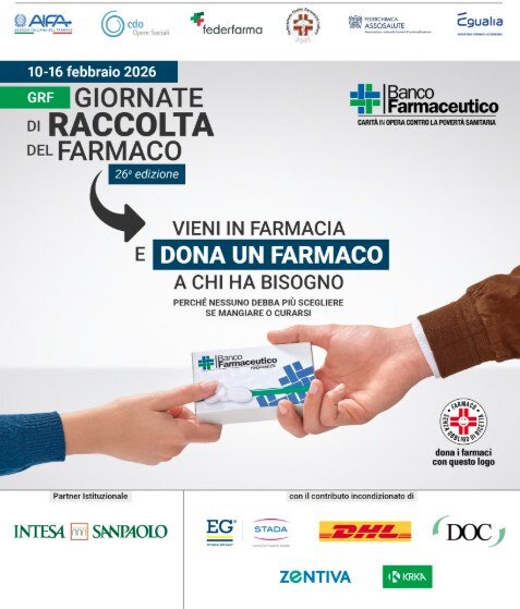 GIORNATE DI RACCOLTA DEL FARMACO 2026