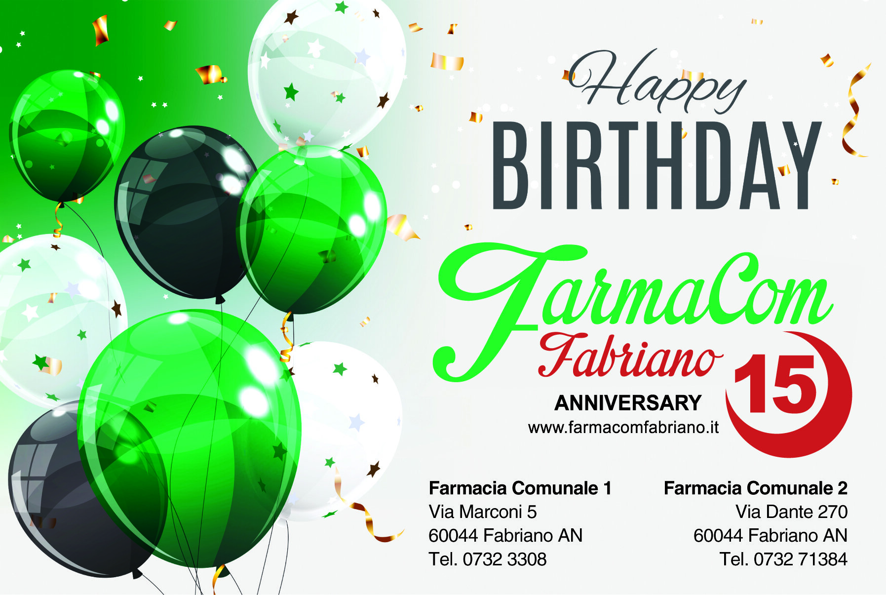 15 anni di FarmaCom 15 anni di FarmaCom