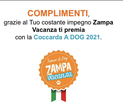 coccarda zampa vacanza coccarda zampa vacanza