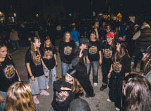 esibizione della classe hip hop a Trapani