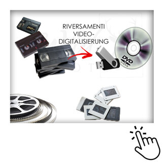 digitalizzazione videocassette negativi e diapositive