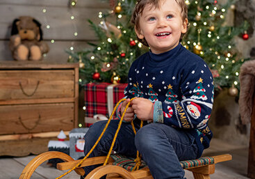 natale foto studio bambini