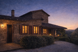 Casale del 1846 del B&B Galletto di Marzo immerso nel verde