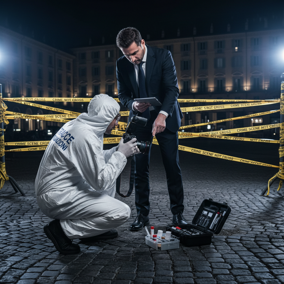 Indagini e rilievi scientifici nel luogo del reato