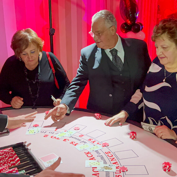 avoli casinò tema Napoli wedding matrimonio Roulette, Black Jack, Poker