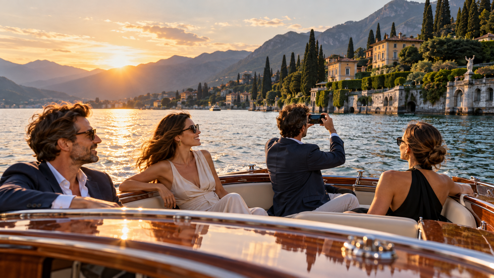 tramonto di lusso sul lago di como tramonto di lusso sul lago di como