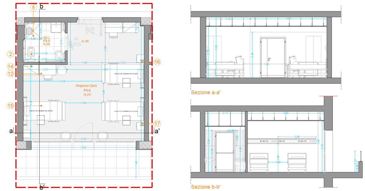 Ambiente tipo - Degenza Ambiente tipo - Degenza