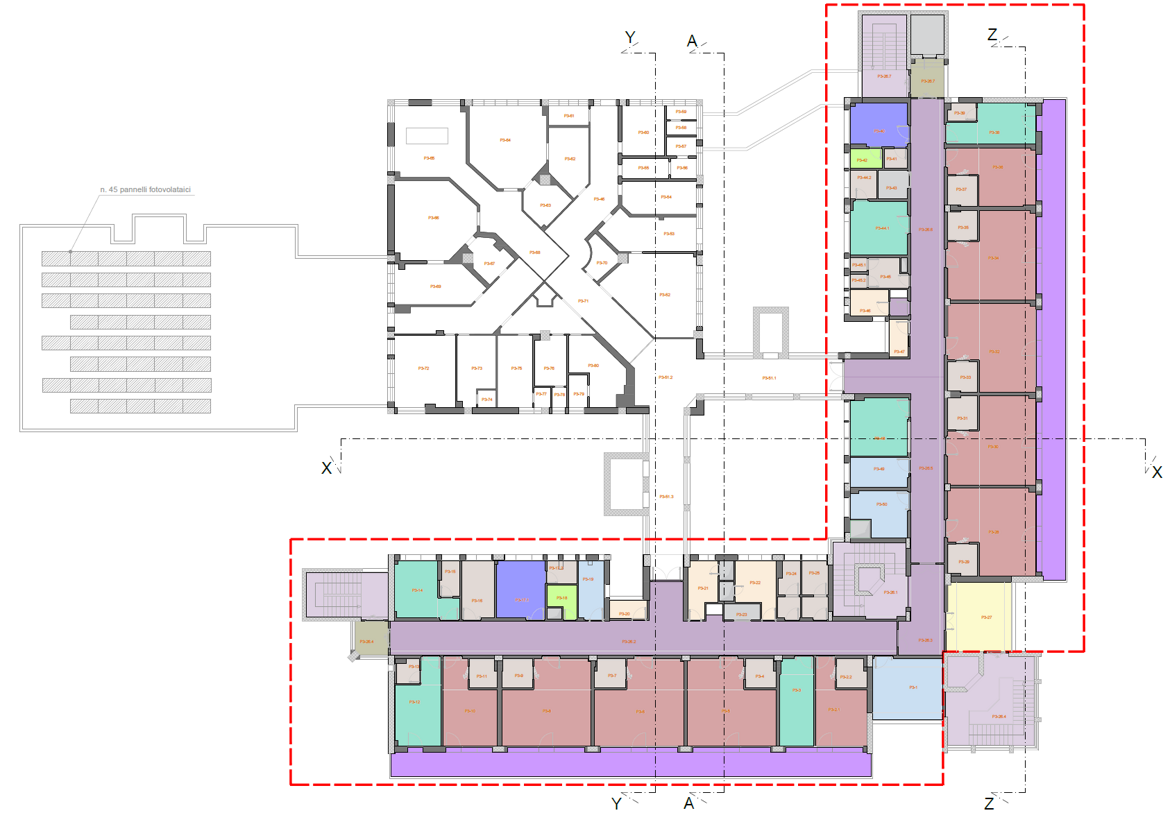 Piano Terzo - Layout funzionale Piano Terzo - Layout funzionale