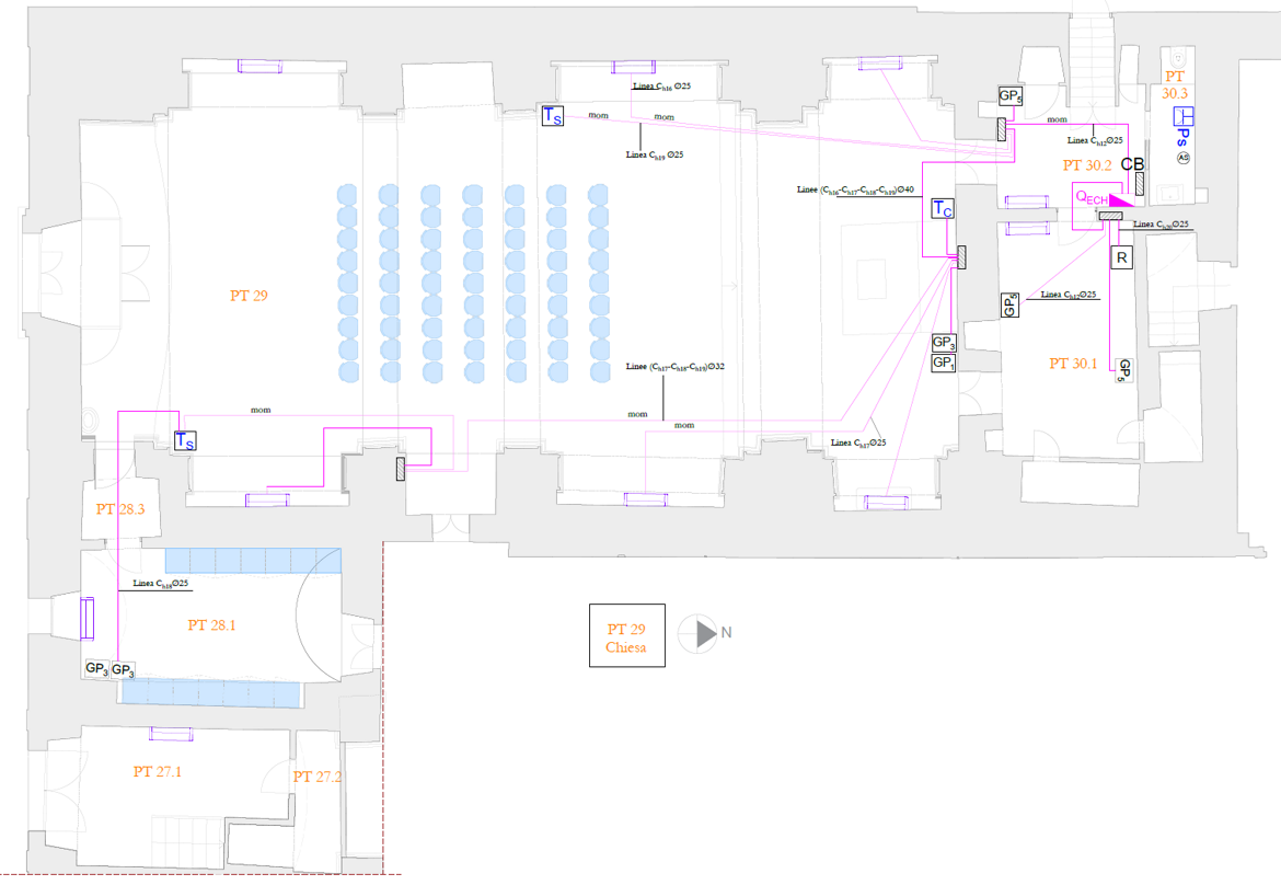 Dettaglio Impianto Elettrico - Chiesa